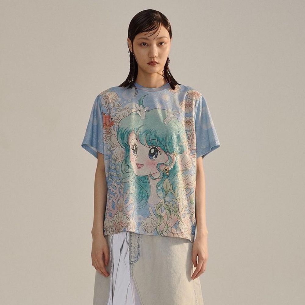 NWT Mukzin Sea witch bejeweled shirt from the Dragon Scale Pavilion line Soldout